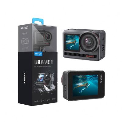 China 4k Outdoor Vlog Camera Youtube AKASO 8 BRAVE 360 Car Sound Backup Radio Waterproof Digital Real 4K Sports Action Accessory Camera for sale