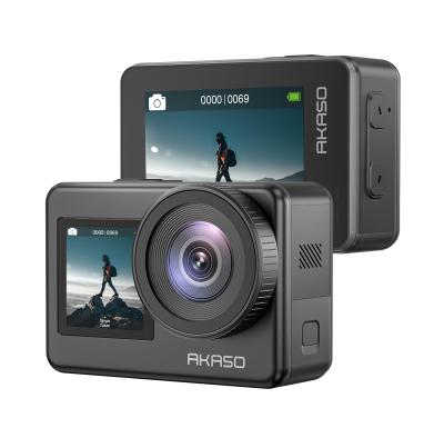 China Camera 4k Tuch Wifi Vlog Outdoor BRAVE Cube Youtube AKASO 7 60 Fps With Dual Screen Touch 4K F02S Cardboard Packing 2021 Custom Sport 360 Action Camera for sale