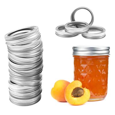 China Child Safe Split Type Mason Jar Canning Lids Glass Mason Jar Metal Wide 86mm Regular Mouth 70mm For Jar for sale