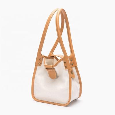 China Reusable Factory New Top-Handle Bag for Women, Elegant Canvas Shoulder Bag for sale