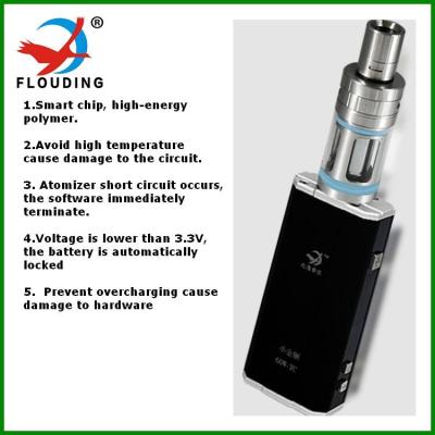 China 2200 lithium battery  60w Big Vapor E Cigarette Variable temperate with OLED display for sale