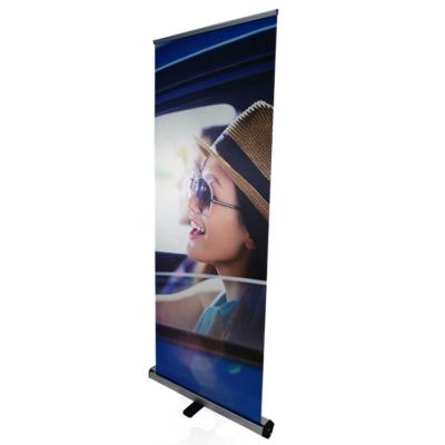 China Exhibition Display Classic Retractable Portable Base Roll Up Backdrop Banner Stand for sale