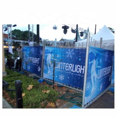 China Lightweight Custom Printing Knitted Construction Site Fence Large Format Cloth Advertising Fence Mesh Banner for sale