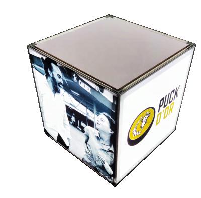 China Eco-friendly Aluminum Cloth Cube Small Led Extrusion SEG Advertising Light Box For Exhibition for sale