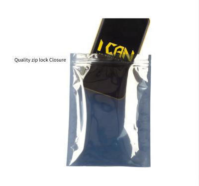 China Snack Packaging Customize Printed Aluminum Esd Anti Static Plastic Zipper Lock Anti Static Reinforcing Moisture Barrier Packaging Bag for sale