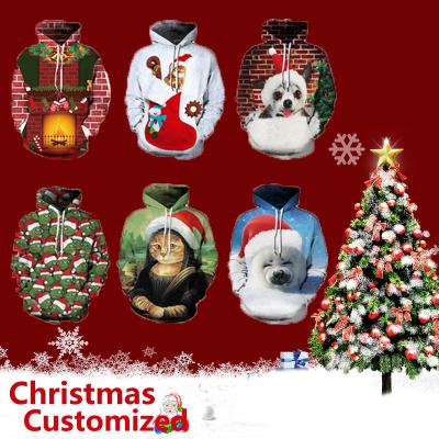 China Christmas Anti-shrink Printing Multicolor Kids Hoodies Sweatshirts Boy and Girl Hoodies Children Thickened Custom Kids Hoodie for sale