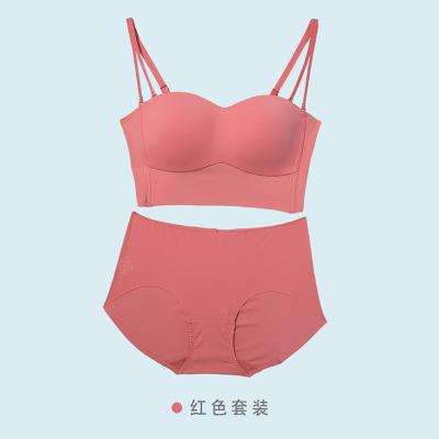 China Wholesale QUICK DRY sexy underwear women sexy bra and panty design ladies new 2 pieces push up solid color ventilation seamless bra for sale