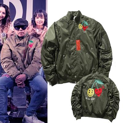 China Kanye West Hot Sale Best Quality Waterproof Men's Jackets Shape Face Love Smile Heart Comfortable Warm Plus Size Jackets for sale