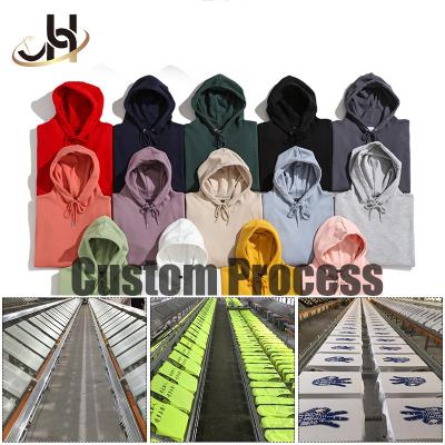 China Anti-Wrinkle JH Sudadera Scam Capucha Hoodie Factory Custom Embroidered Embroidered Custom Process Hoodie for sale