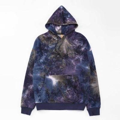 China 2021 New Style High Quality Anti-wrinkle 100% Cotton OEM Men Women Tie Dye Hoodie Classic Long Sleeve Custom Print Hoodies for sale