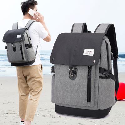 China With School Wholesale Teenage Backpack OMASKA USB Sports Mochila Multifunctional Business USB Student Backpack for sale