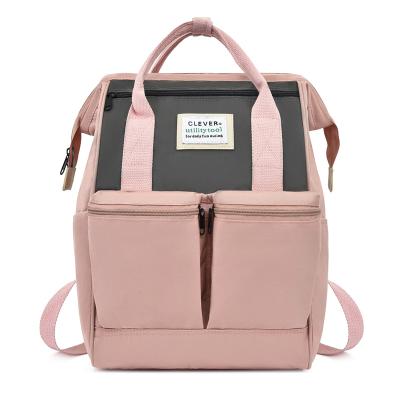 China 2020 Newest Fashion Large Capacity Double Handle Multifunctional Travel Or Shoulder Oxford Baby Diaper Bags for sale