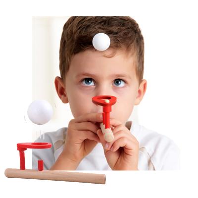 China Blow Ball Game Early Education Blowtorch Puzzle Teaching Floating Magic Blowing Ball Games Play for sale