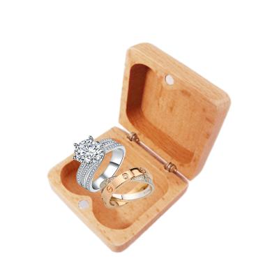 China Small Crafts Teeth Jewelry Ring Packaging Box Wooden Storage Durable Wooden Boxes for sale