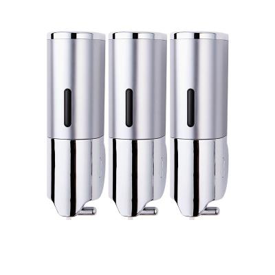 China Bathrooms Wall-Mounted Triple Soap Dispenser shampoo Dispenser for sale