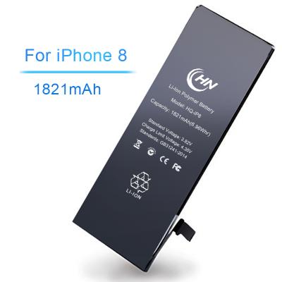 China Mobile Phone OEM For iPhone 8 Original Battery Replacement Battery 1821mAh Polymer Phone Lithium Battery for sale