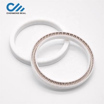 China Hydraulic Pneumatic / Oil Seal 53*63*7 Food Grade PTFE Spring Activated Seal For Food Mixer Rod Sealing for sale