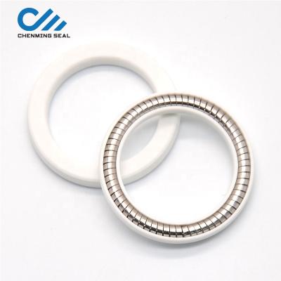 China Pneumatic Hydraulic / Seal PEEK / UPE Spring Oil Ceimin PTFE Seal Ring For Piston And Rod Sealing for sale