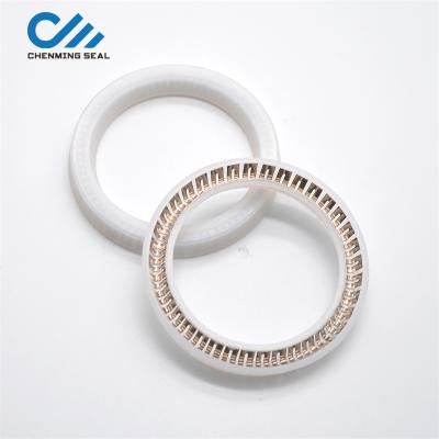 China Pneumatic / Oil Hydraulic Seal Food Grade PTFE Clean Spring Activated Seal For Food Mixer Rod Sealing Size Negotiation for sale