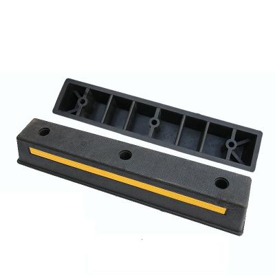 China Parking Lots 750mm Length Rubber Wheel Stopper Car Stop Vehicle Stop for sale