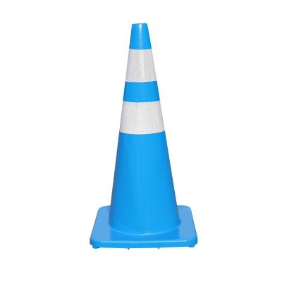 China Pavement Safety Manufacturing Top Sale 70cm Flexible Road Cone PVC Safety Used Traffic Cone 28inch for sale