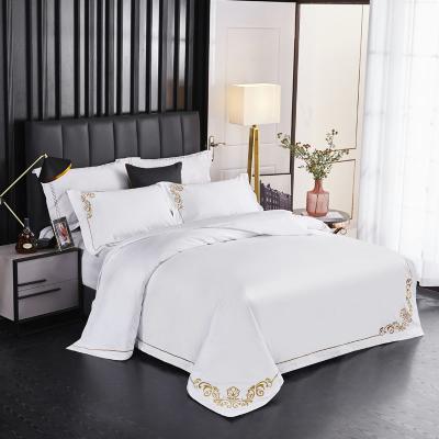 Chine Wholesale cheap white hotel bed linen bedding set bed cover à vendre