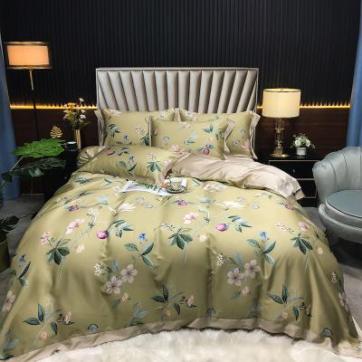 China wholesale Luxury 60S Skin-friendly soft Printed tencel bedding set bed sheet duvet cover set for sale