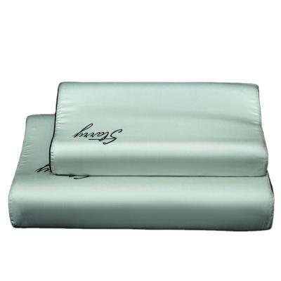 China Custom Logo Satin Pillowcase Manufacturer Silky Memory Pillow Case with Zipper for sale