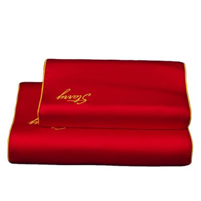 China Customized Luxury Satin Silk Pillowcase Super Soft Silky Pillow Case for Memory Pillow for sale