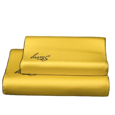 China 100% Satin Silk Comfortable Pillow Case Customized Fabric Soft Latex Pillow Pillowcase for sale