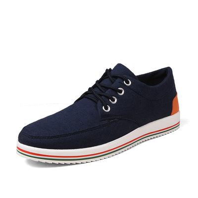 China Fashion trend lace up big size cheap flat vulcanized white mens sports sneakers canvas shoes men casual for sale