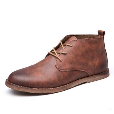 China Flat 2021 new arrivals British boots for men tooling high top men's Chelsea boots casual shoes boots for sale