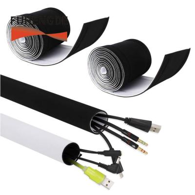 China Coving Cable Ties Loop Flexible Neoprene Organizer Peg Wire Management Hook Electrical Cable Sleeves for sale