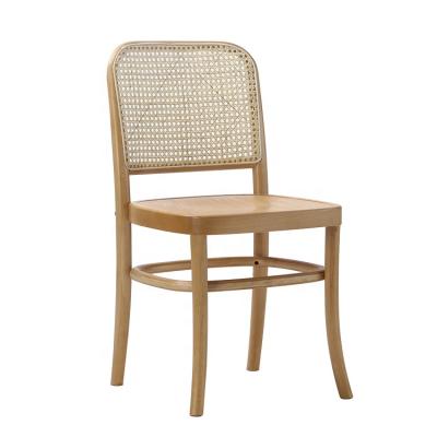 China KVJ-6055 Hoffman Solid Wood Rattan Solid Wood Dining Chair for sale