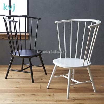 China KVJ-7025-5 Solid Wood Modern Restaurant Relax Cafe Dining Wood Windsor Chair for sale