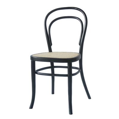 China Modern Furniture KVJ-S914 Bentwood Rattan Seat Beech Wood Stackable Chair for sale