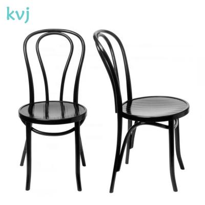 China Wholesale black wedding chair solid bentwood wooden thonet rental KVJ-7037-1 for sale