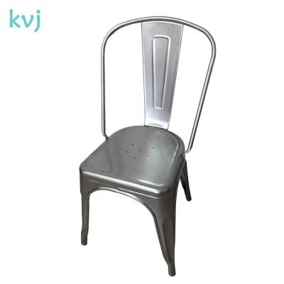 China Dining chair KVJ-1054 industrial modern cheap price restaurant bar metal chair for sale