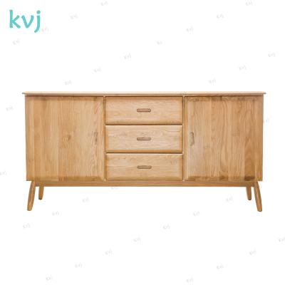 China Nordic modern solid wood storage Norway wooden cabinet KVJ-7675 for sale