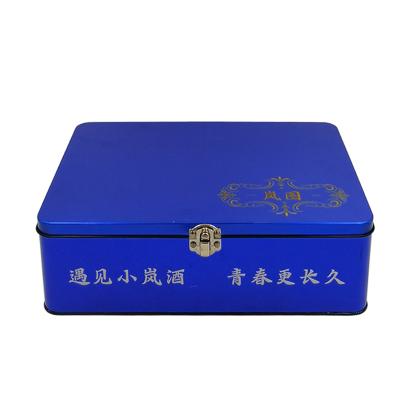 China Recyclable high quality empty tin cans for hair, hairdresser tin box custom, printed razor tin box iron box for sale