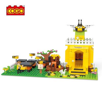 China New Construction Toy COGO Series Plastic Building Bricks Children Farm Building Blocks Set for sale