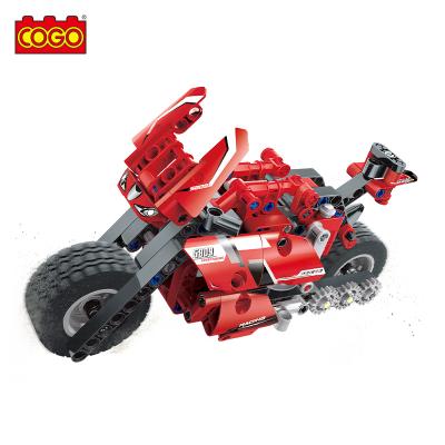 China Hot Sale High Quality Building Toy COGO 300 PCS Bricks Building Block Motorcycle Juguetes Tecnologicos Educational Toy For Children for sale