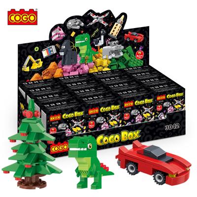 China Christmas Building Block Box Building Blocks Building Block Toy COGO Blind Gift Mini DIY Set Toys for sale