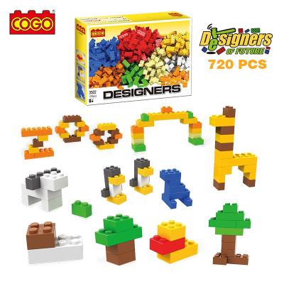 China Building Blocks Toy COGO 720 PCS ABS Plastic DIY Material Toys OEM Toy Blocks and Bricks for sale