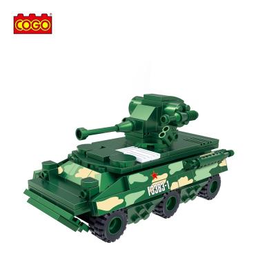 China Educational Toy COGO 173 PCS 3D Building Bricks Army Toys Military Tank Building Block Toys For Children for sale