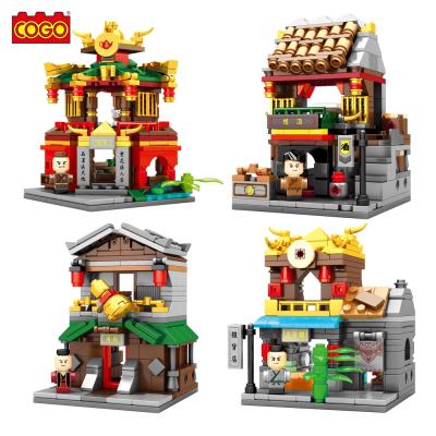 China Building Toy COGO Kid Block Children China City Street View DIY Educational Plastic Assembly Blocks Toys Sets for sale