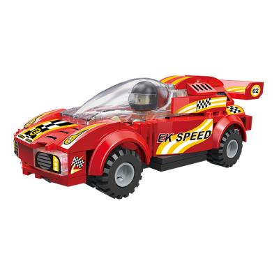 China Hot Selling Building Toy COGO 111 PCS Fast Racing Cars Building Block Car Educational Toys For Children for sale