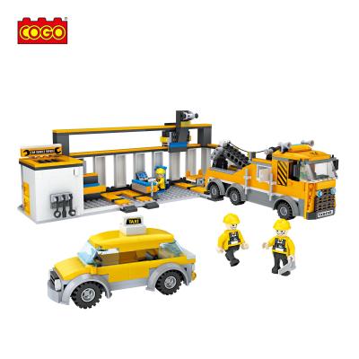 China Educational Building Toy COGO 609 PCS Repair Service Assembly ABS Plastic DIY Building Blocks Bricks Toys For Children for sale