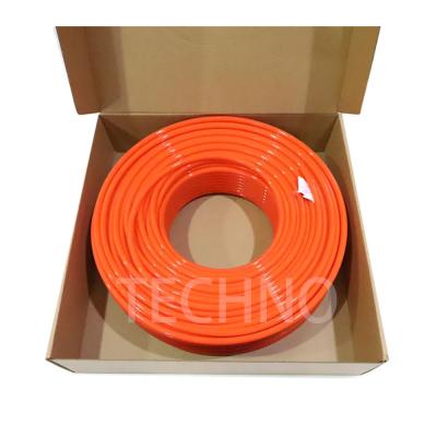 China US98A080050 PU Hose Pipe Anti Abrasion Orange Plastic Air Hose for sale