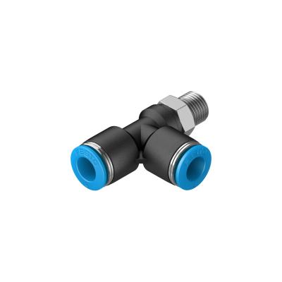 China Festo QSTL-1/8-8 Hydraulic Pneumatic Fittings QSTL Series T Fitting R 1/8 Male To 8 mm for sale